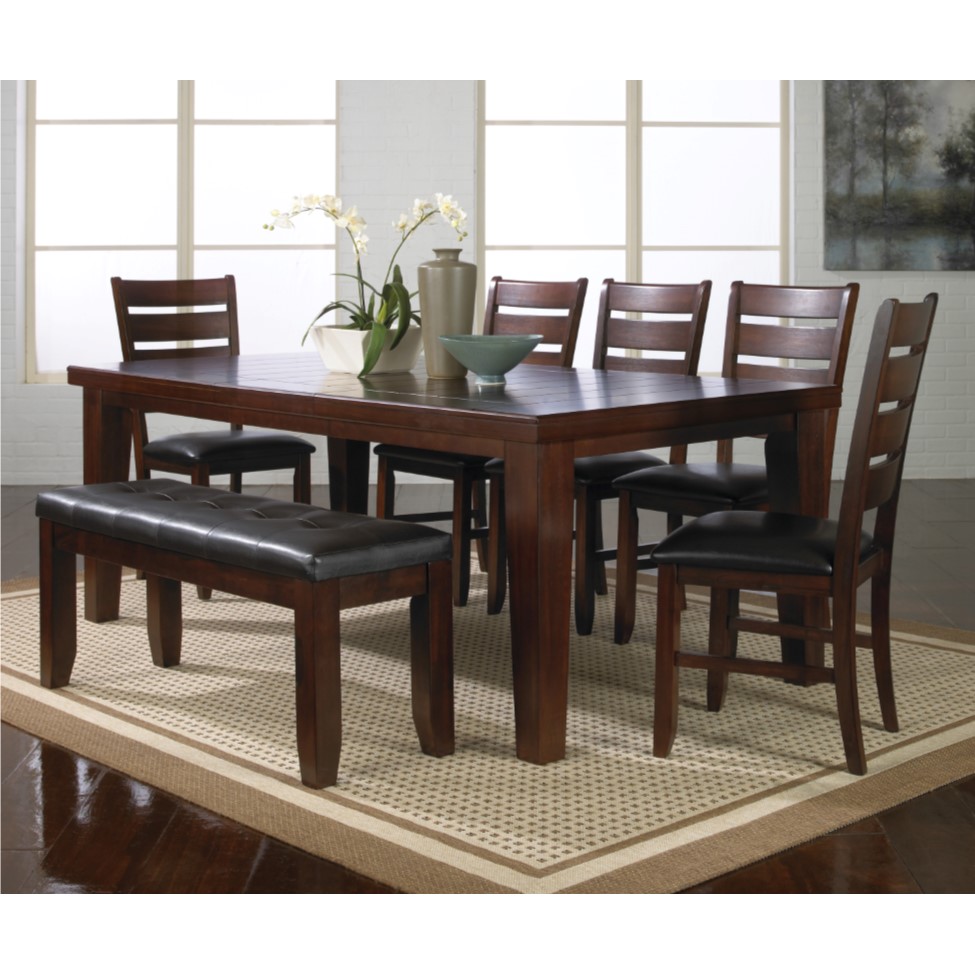 Rent To Own Crown Mark Inc 6 Piece Bardstown Dining Set With 4